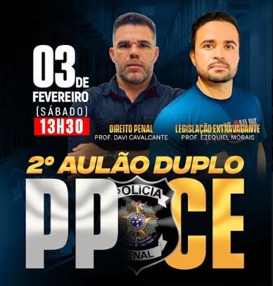 Curso Prime PRESENCIAL 2º AULÃO DUPLO PP POLICIA PENAL COMBO